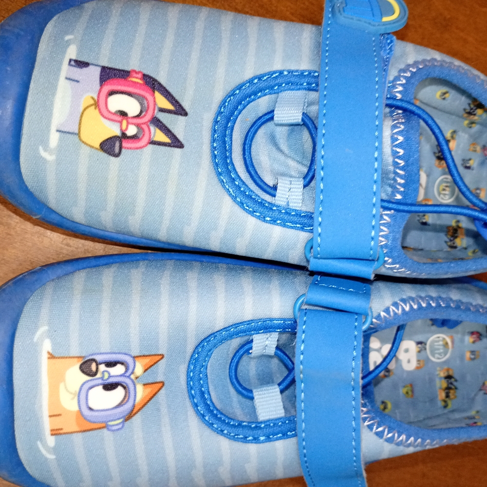 Blue Kids Water Shoes with Cartoon Design